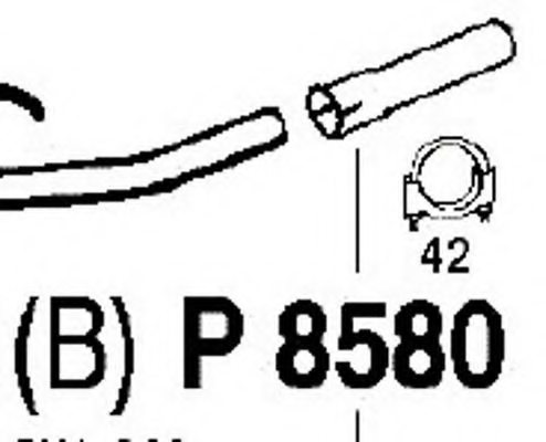 FENNO P8580 Exhaust Pipe